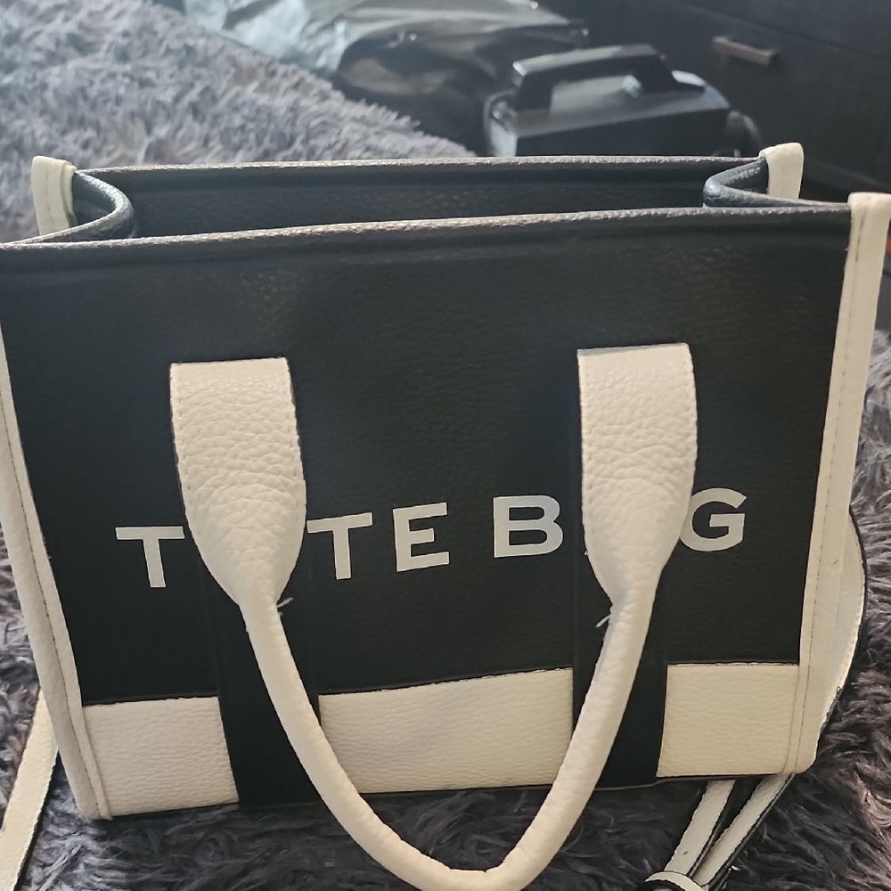 Black and White Tote Bag